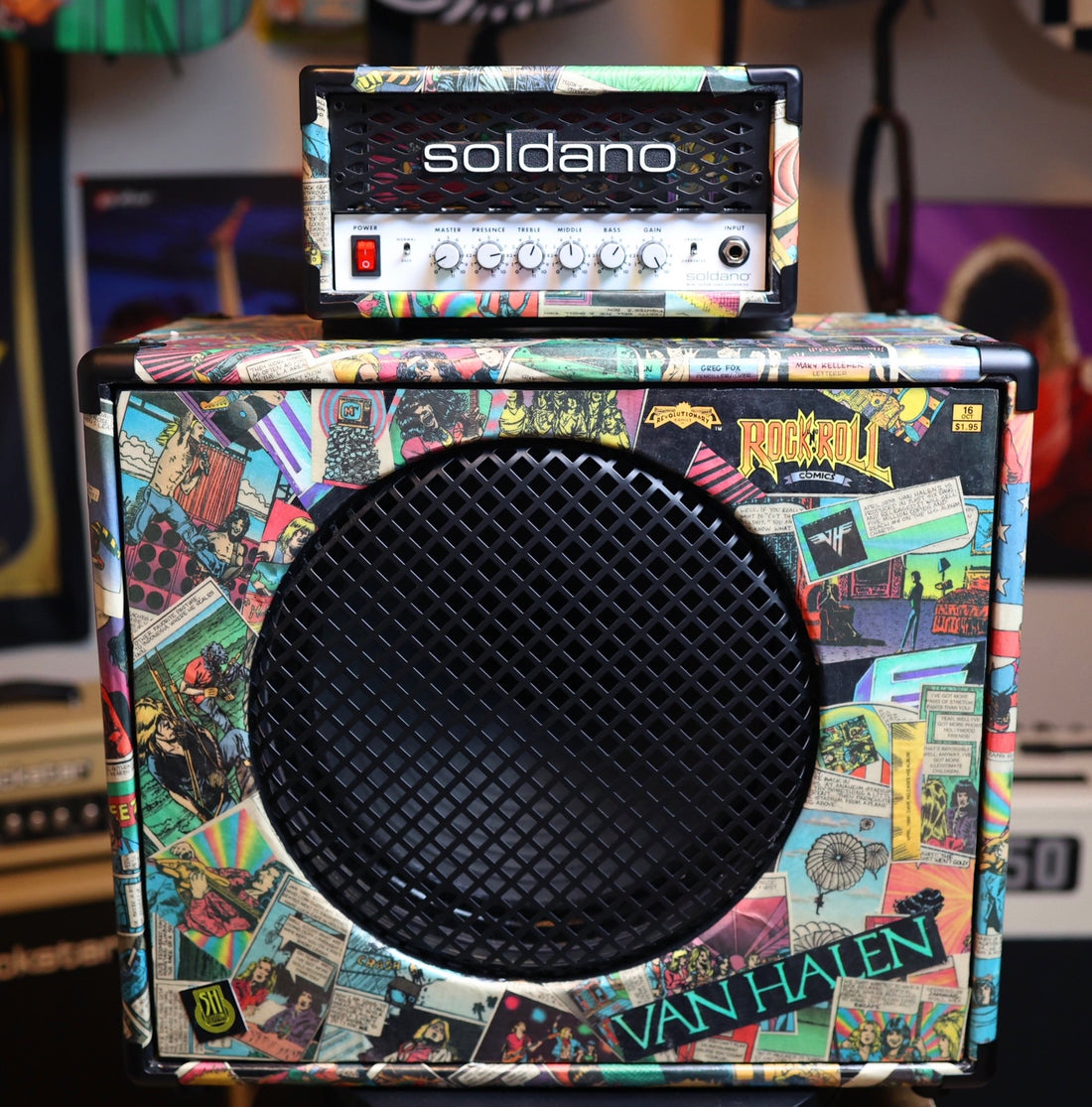 Tone Arts USA "Super Halen" Custom 1x12 Cabinet AND Matching Soldano SLO 30 MINI Head