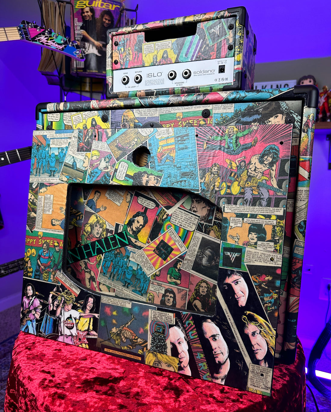 Tone Arts USA "Super Halen" Custom 1x12 Cabinet & Matching Soldano SLO 30 MINI Head