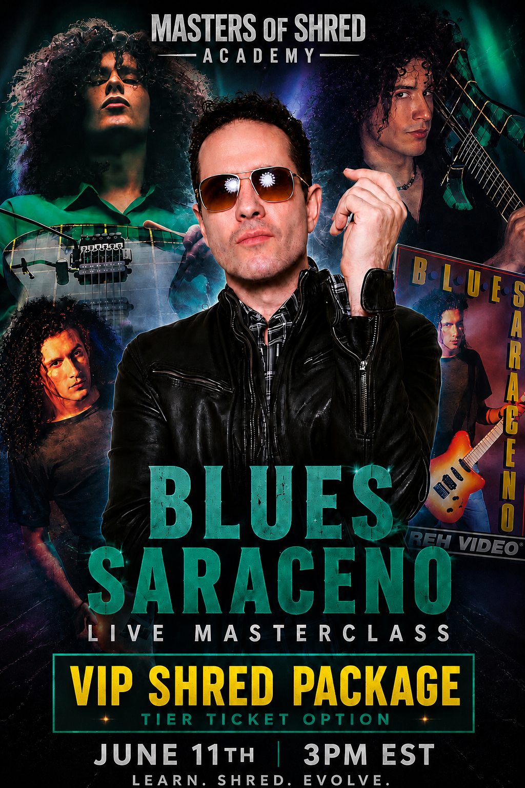 Blues Saraceno Masterclass - VIP Shred Package Ticket