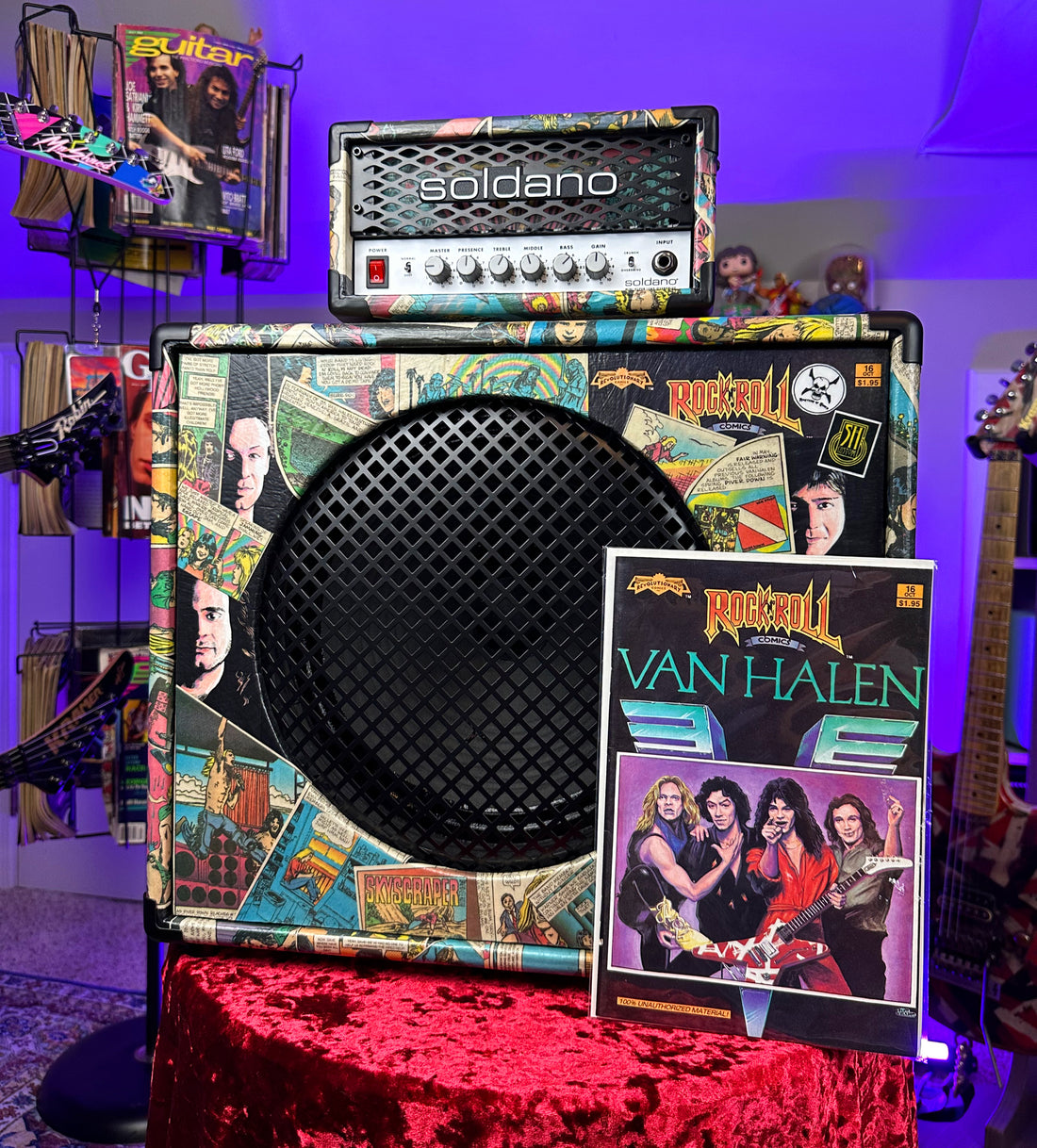 Tone Arts USA "Super Halen" Custom 1x12 Cabinet & Matching Soldano SLO 30 MINI Head